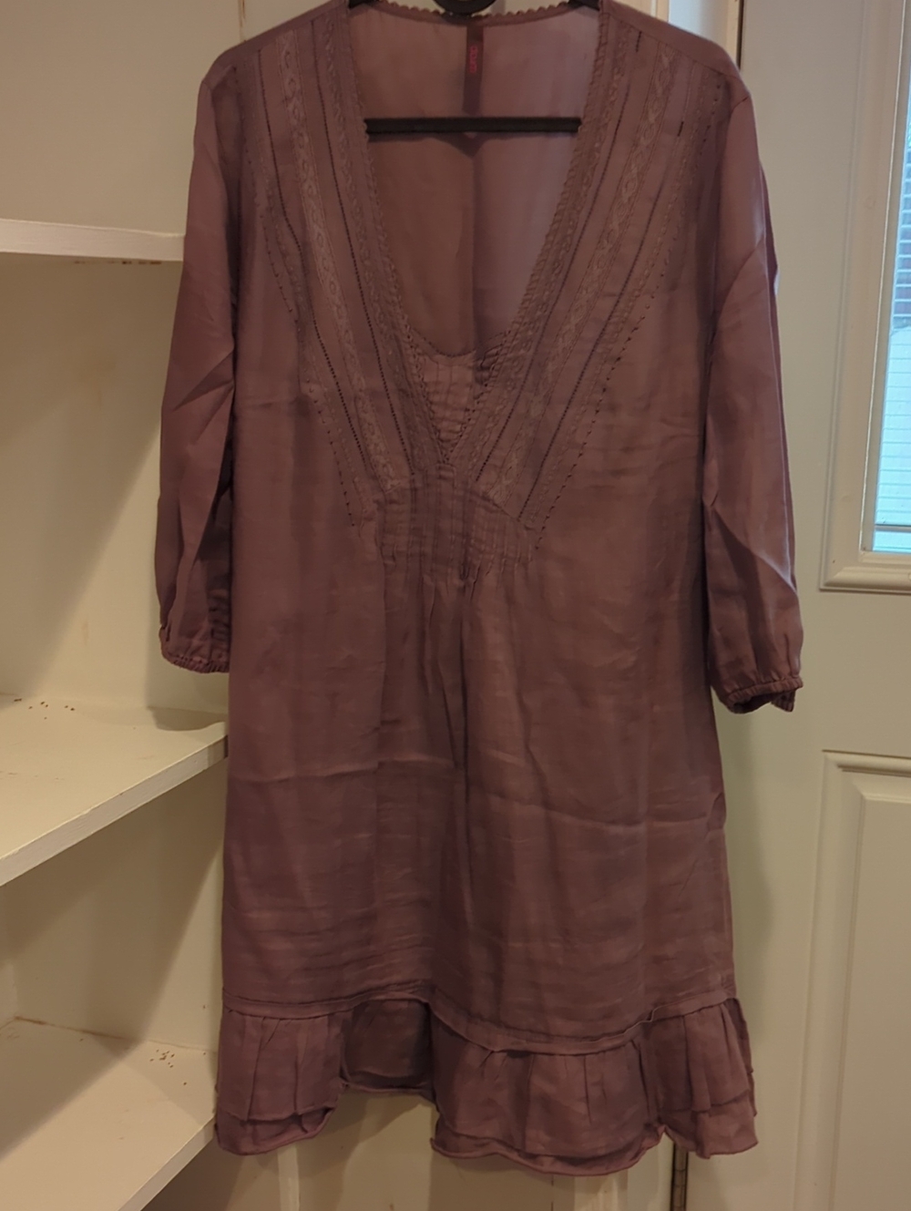 Wrap V-Neck Tunic Dress